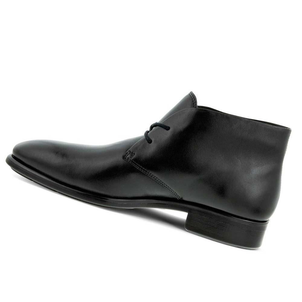 Men's Ecco Citytray Chukka Boots Black | Canada 435ZUT